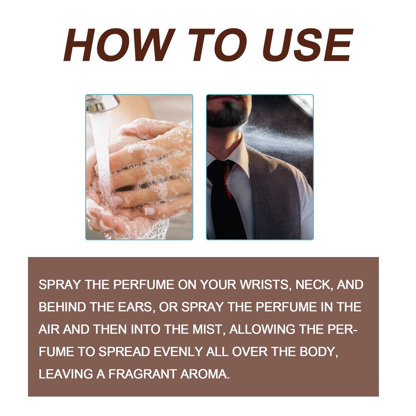 Men's Aromatic Perfume Spray with Fresh Elegant Long Lasting Fragrance