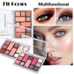 Fit Colors 12 Color Makeup Palette with Blush Eyeshadow Eyebrow Powder