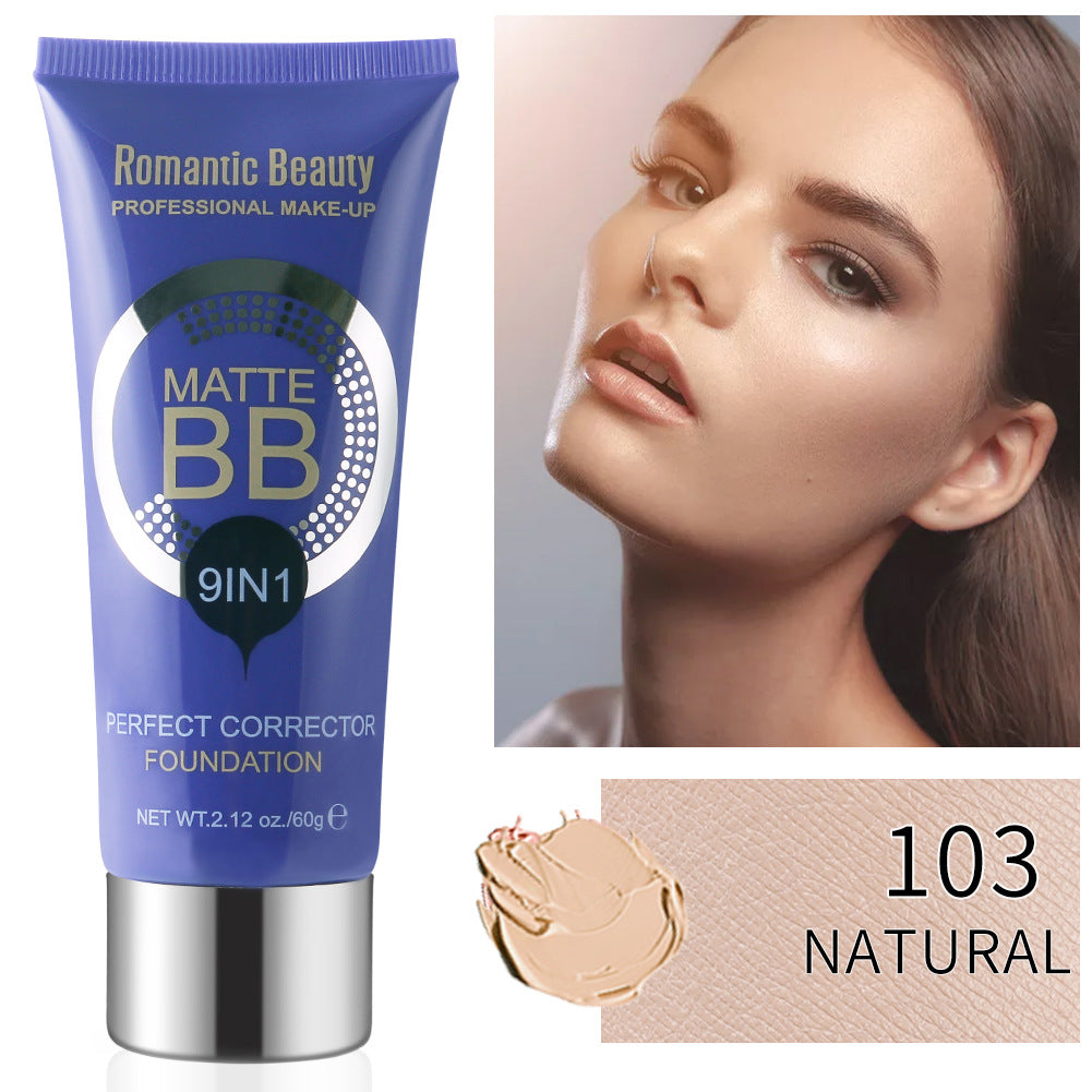 Beauty Liquid Foundation BB Cream with Concealer and Pore Perfecting Coverage