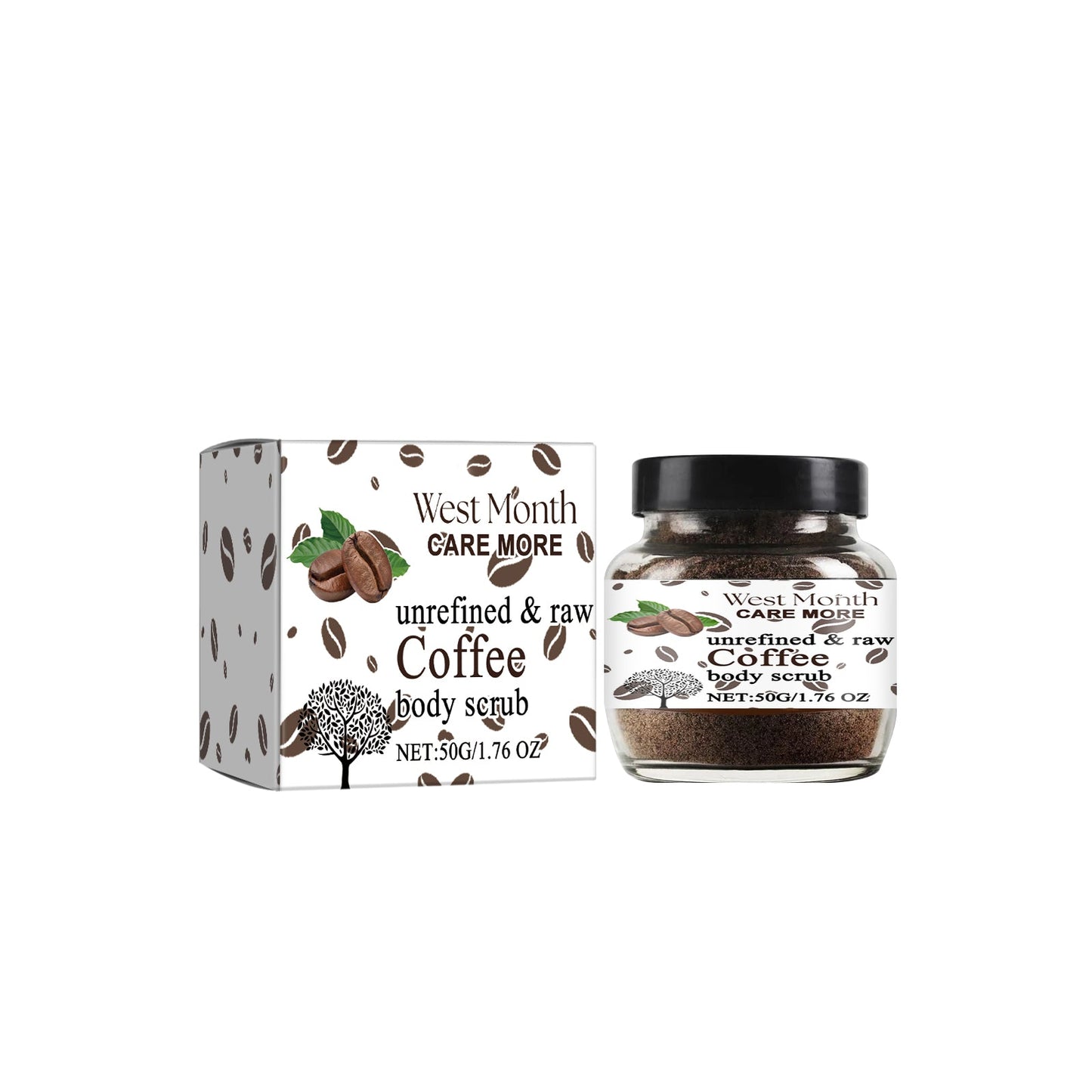 Coffee Body Scrub Exfoliates Moisturizes and Refreshes Skin with Gentle Cleansing
