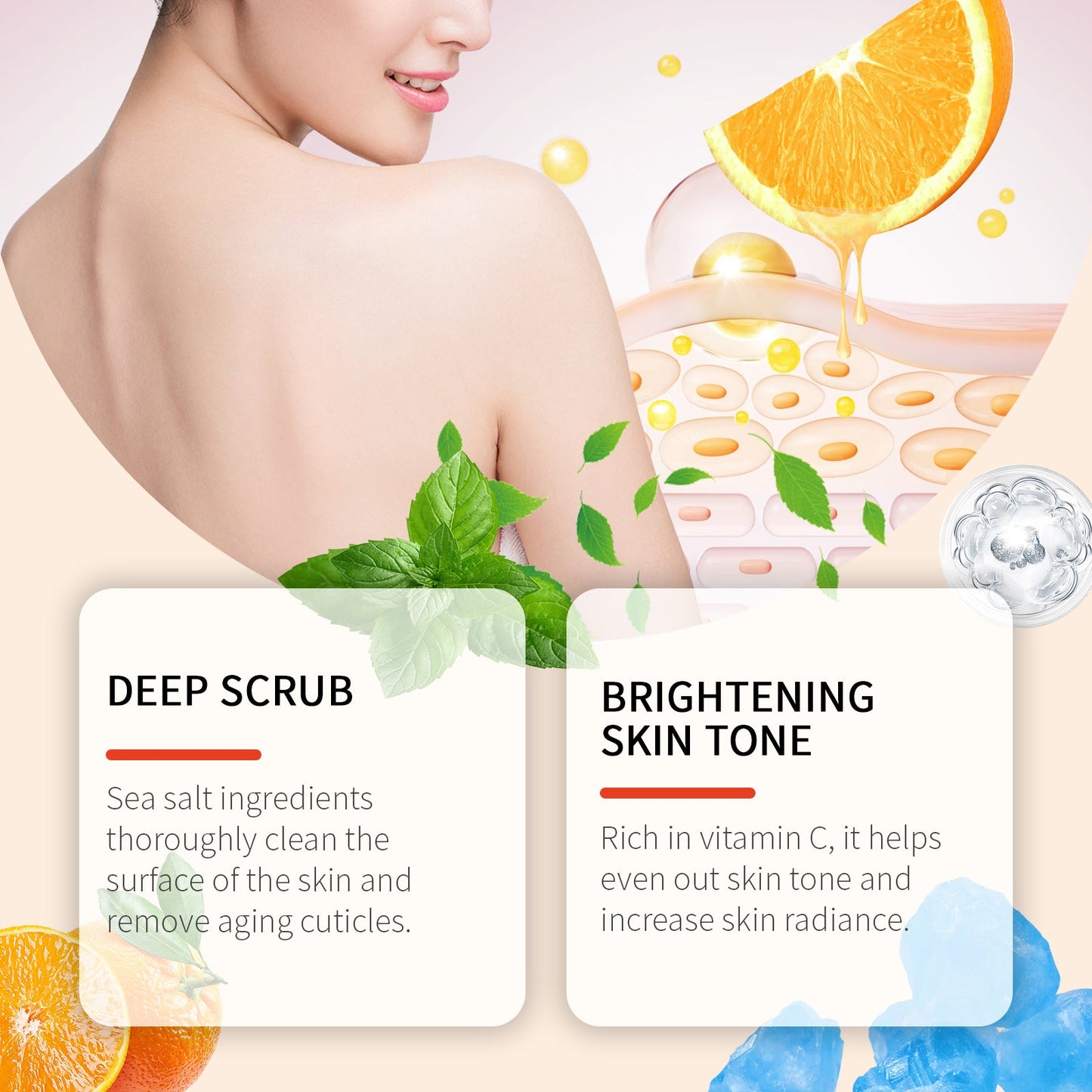 Orange Body Scrub Exfoliates Nourishes and Refreshes Skin Naturally Daily