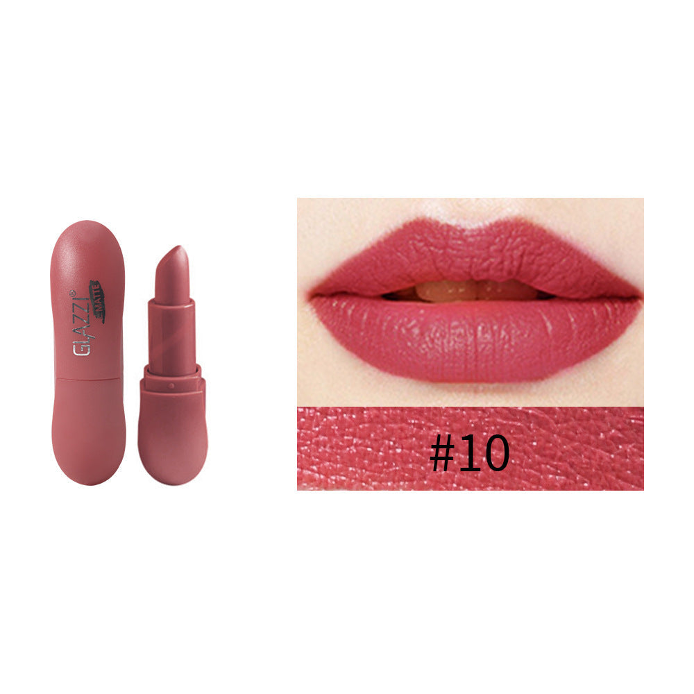 12 Color Rhombic Matte Lipstick Long Lasting Non Fading Velvet Formula