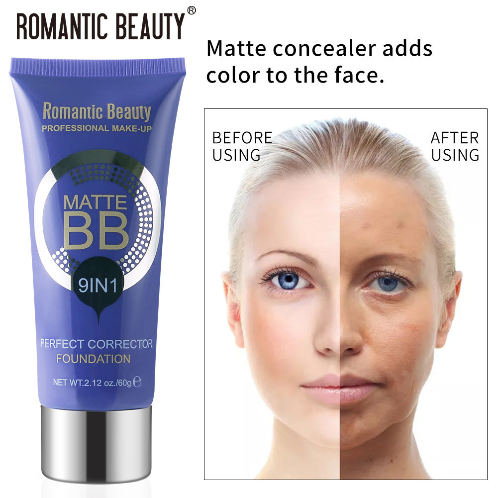 Beauty Liquid Foundation BB Cream with Concealer and Pore Perfecting Coverage