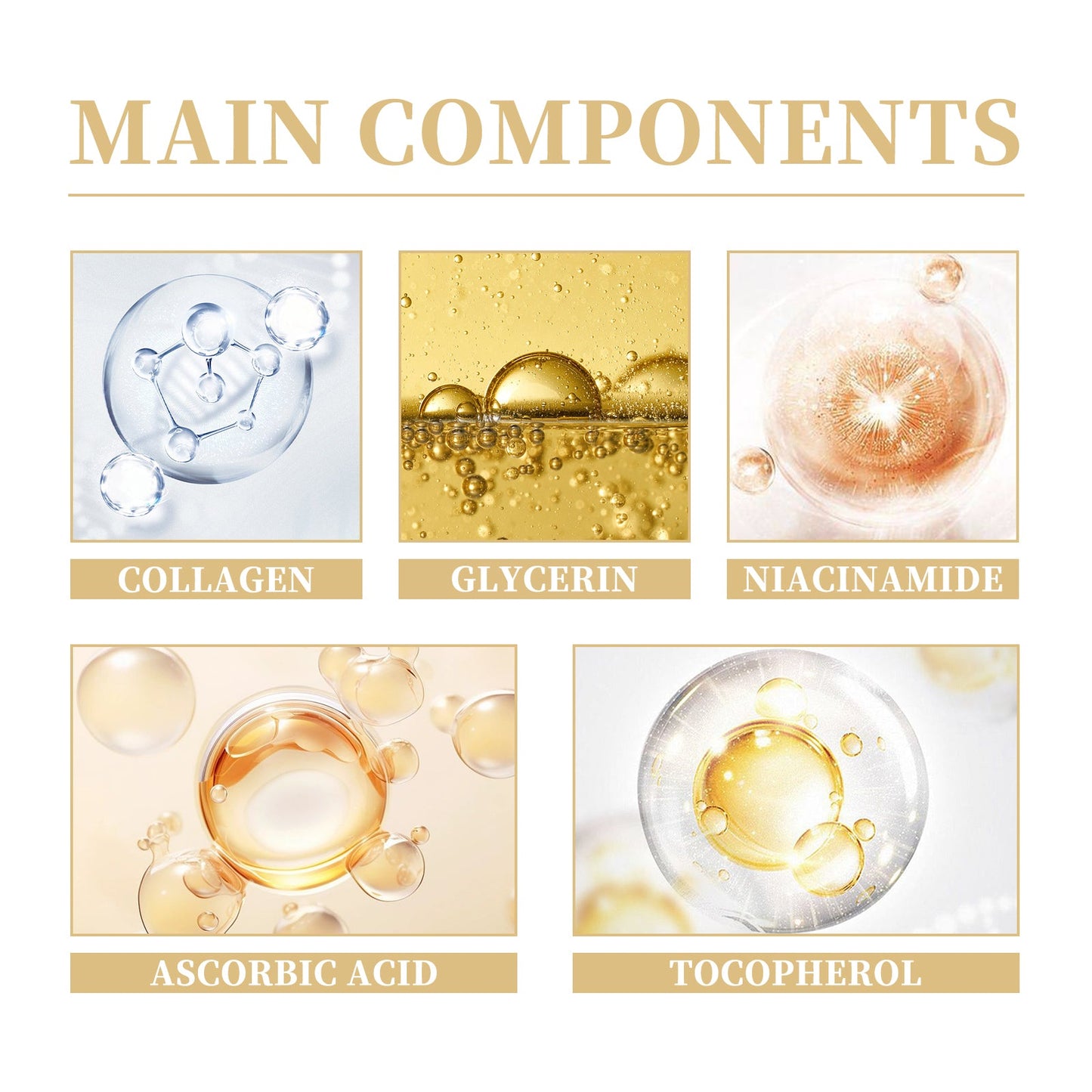 Collagen Face Serum for Firming Moisturizing Anti Wrinkle Anti Aging Skin