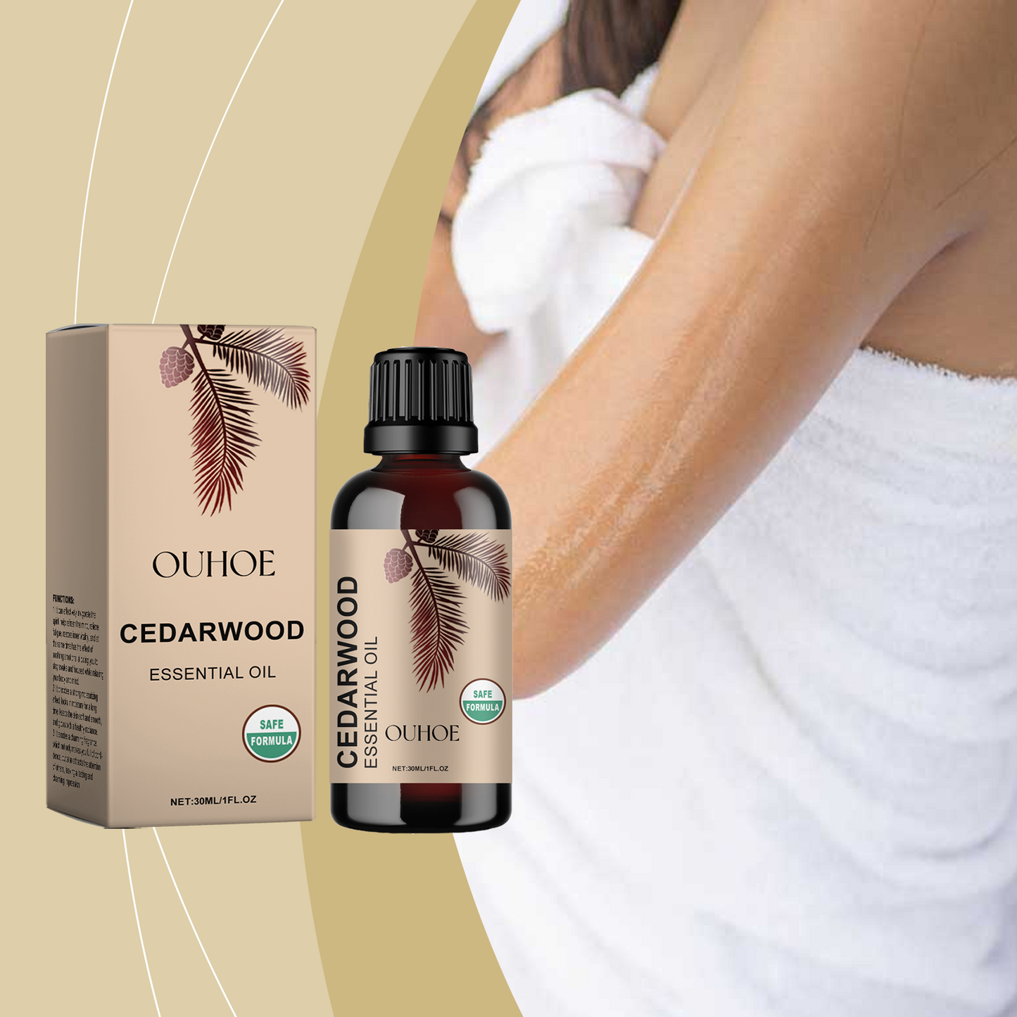Cedar Soothing Essential Oil with Moisturizing Delicate Fragrance Massage Benefits