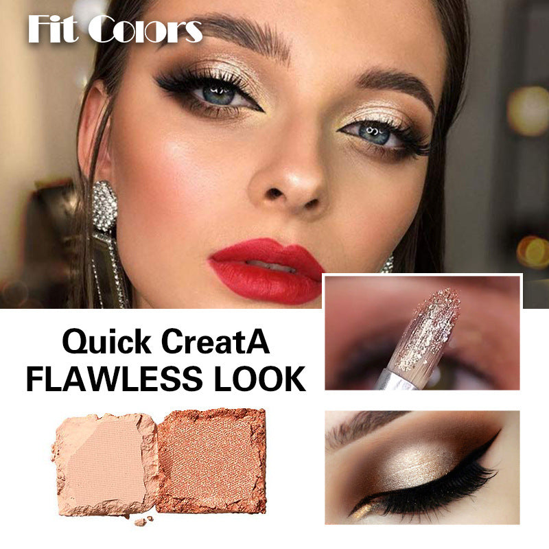 Fit Colors 12 Color Makeup Palette with Blush Eyeshadow Eyebrow Powder