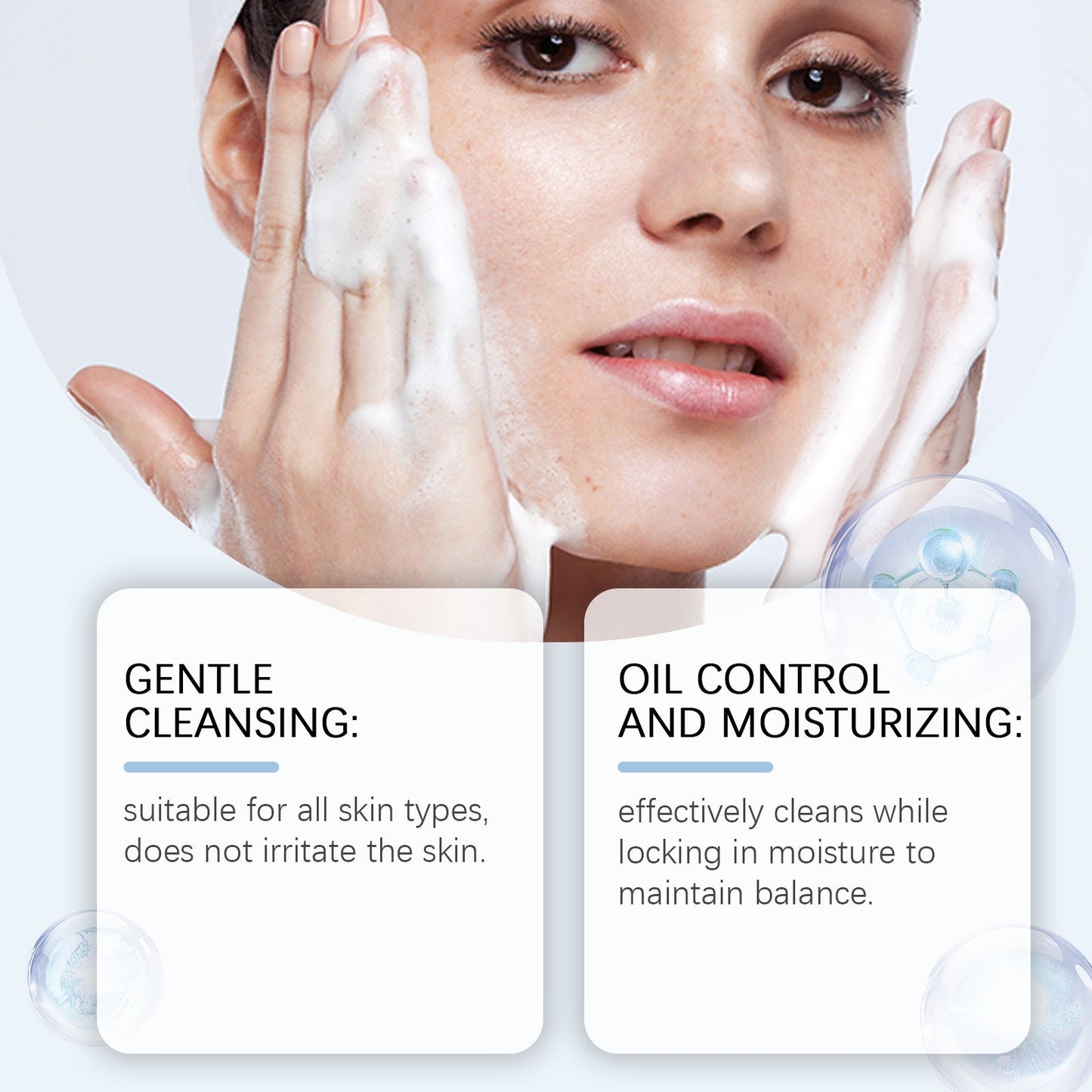 Amino Acid Cleanser Gentle Refreshing Moisturizing Non Greasy Pore Face Wash