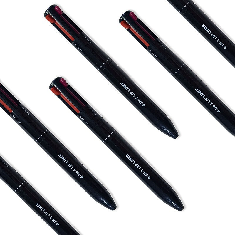 4 In 1 Makeup Pen with Lipstick and Lip Liner Colors