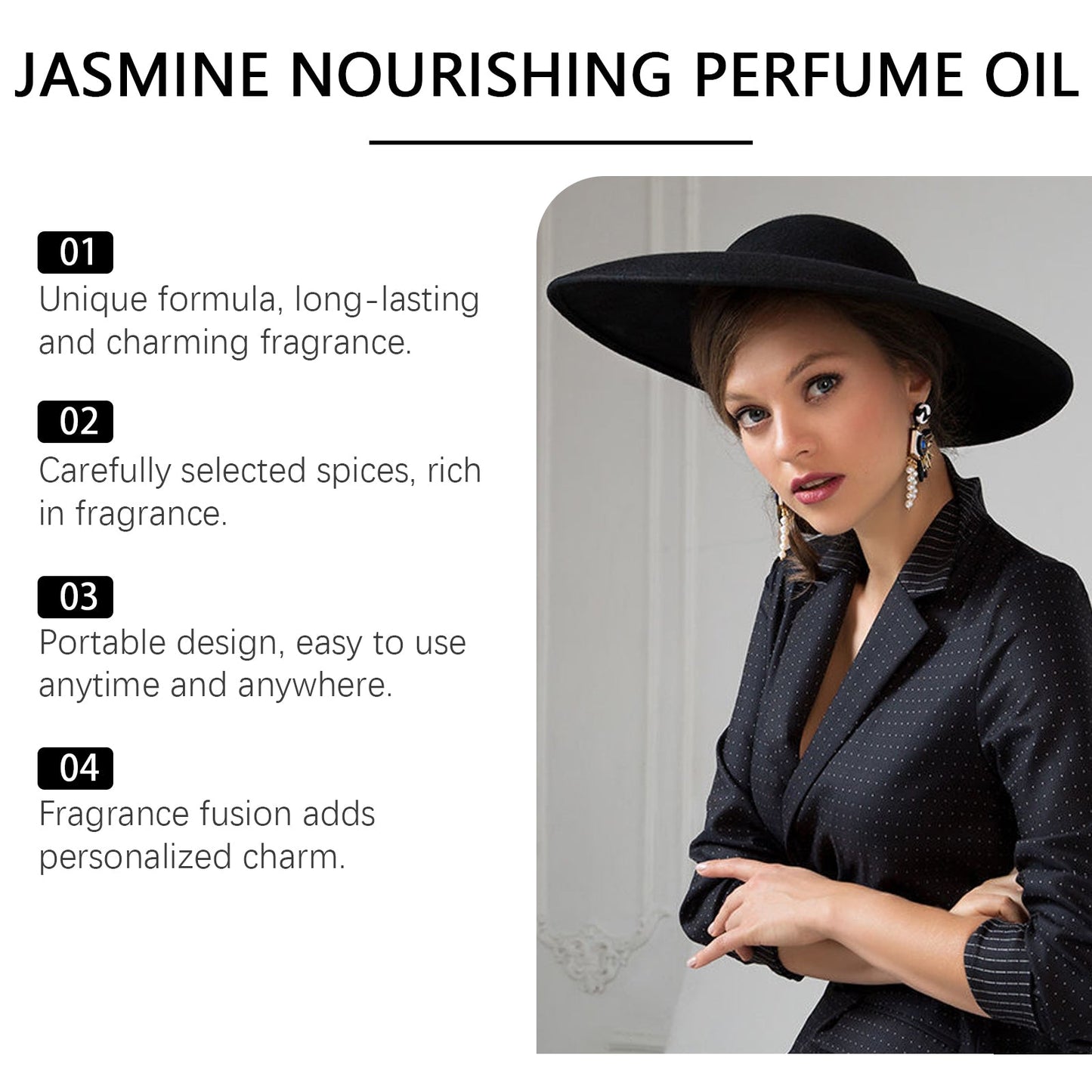 Women's Fresh Fragrance Perfume Set with Lasting Floral Fruit Scent