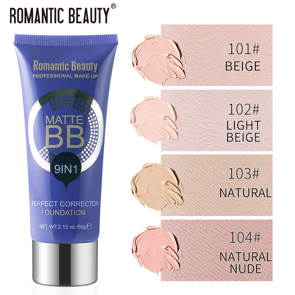 Beauty Liquid Foundation BB Cream with Concealer and Pore Perfecting Coverage