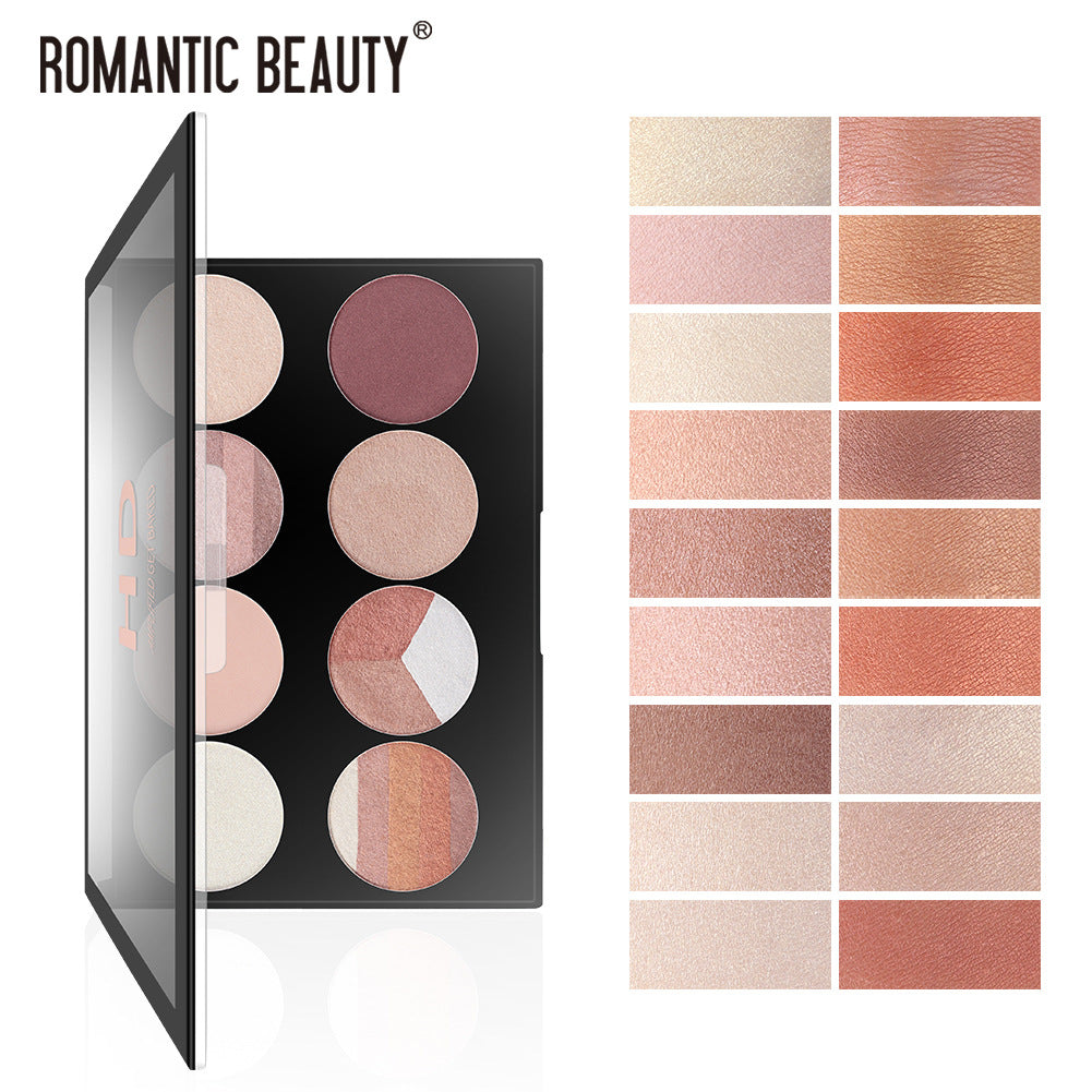 Romantic Beauty 8 Color Eyeshadow Palette with Pearl Matte Finish Shades