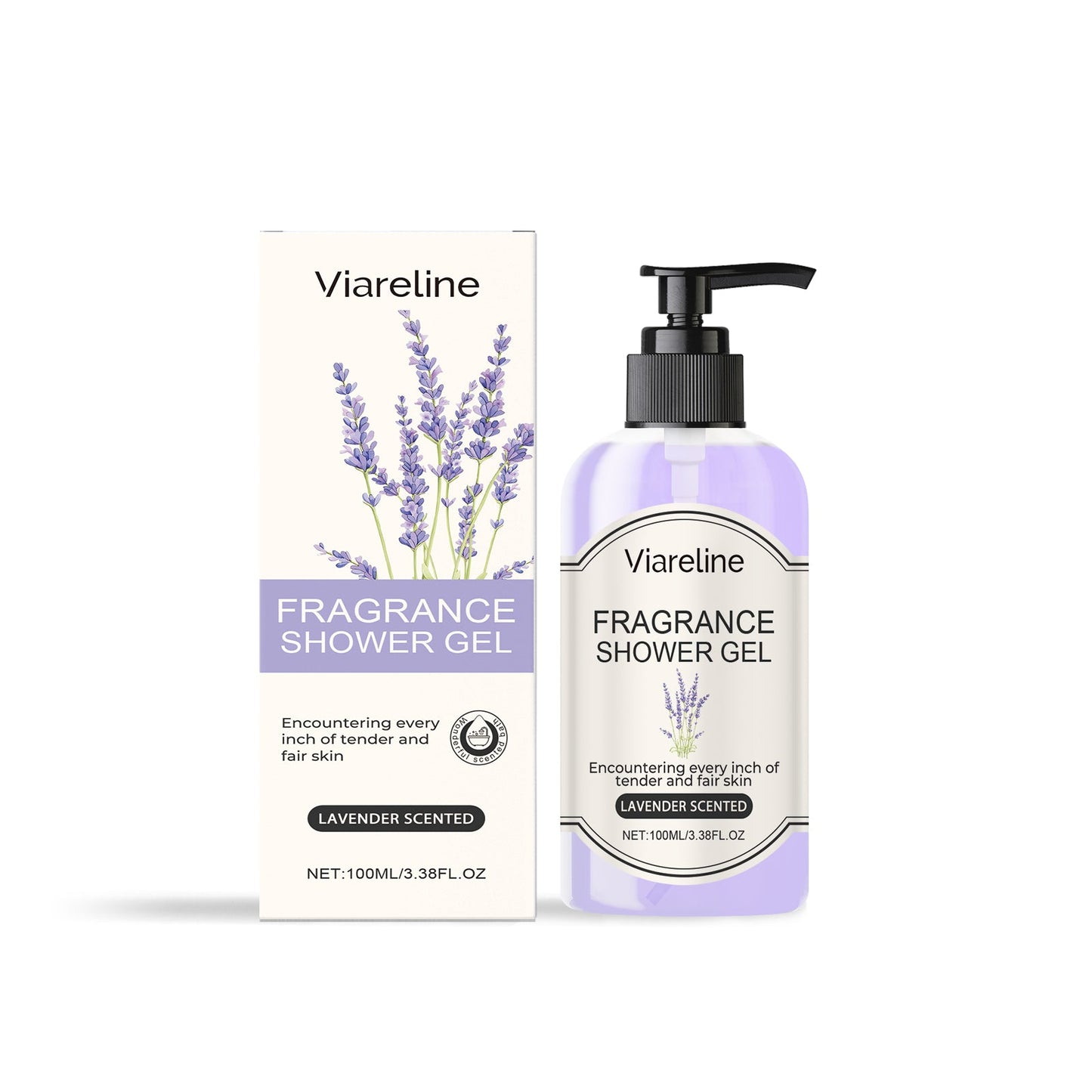Lavender Fragrant Shower Gel Moisturizes Skin and Improves Dryness for Women