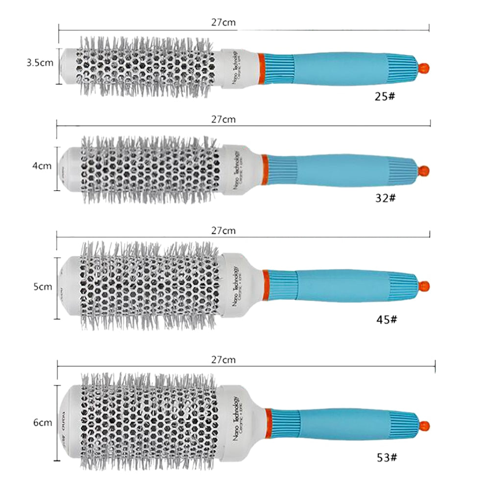 Professional Ceramic Ion Round Hair Brush for Salon Styling and Volumizing