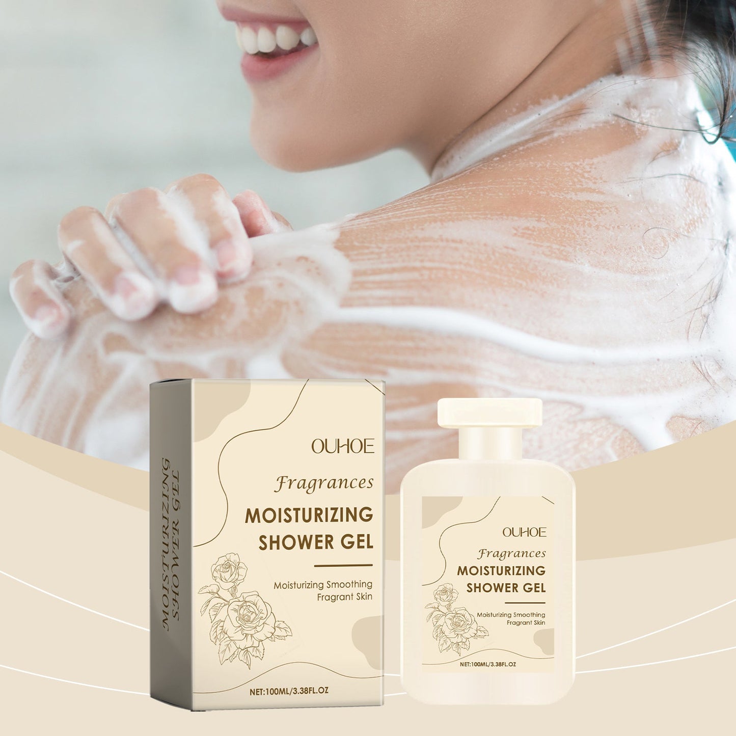 Perfume Moisturizing Shower Gel with Lasting Fragrance and Refreshing Skin Care