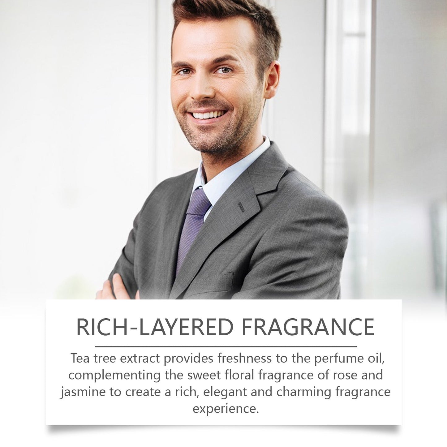 Elegant Charm Perfume Spray with Fresh Long Lasting Fragrance Aroma
