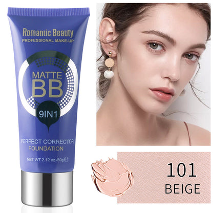 Beauty Liquid Foundation BB Cream with Concealer and Pore Perfecting Coverage