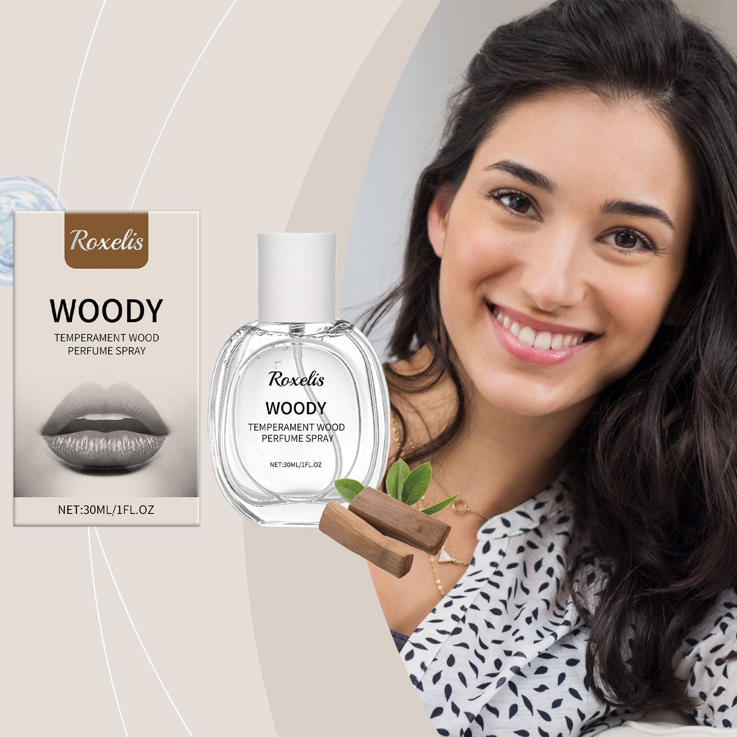 Portable Oriental Wood Fragrance Eau De Toilette with Lasting Fresh Aroma