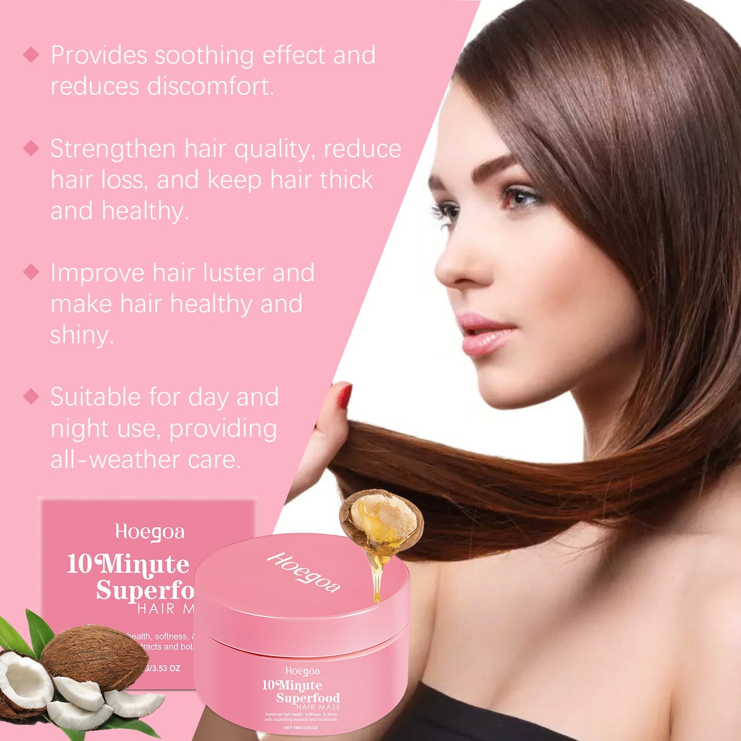Nourishing Hair Mask Repairs Dry Hair with Hydrating Smoothing Daily Care