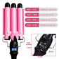 LED Ceramic Triple Barrel Hair Curler for Waves and Stylish Curls