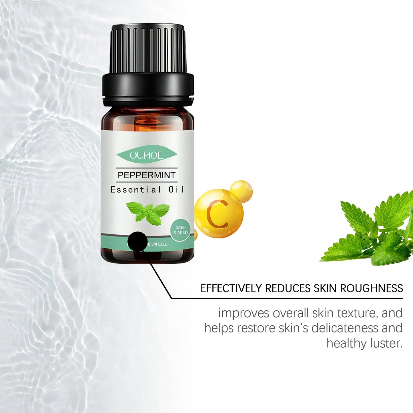 Mint Skin Care Essential Oil with Soothing Long Lasting Moisture Benefits