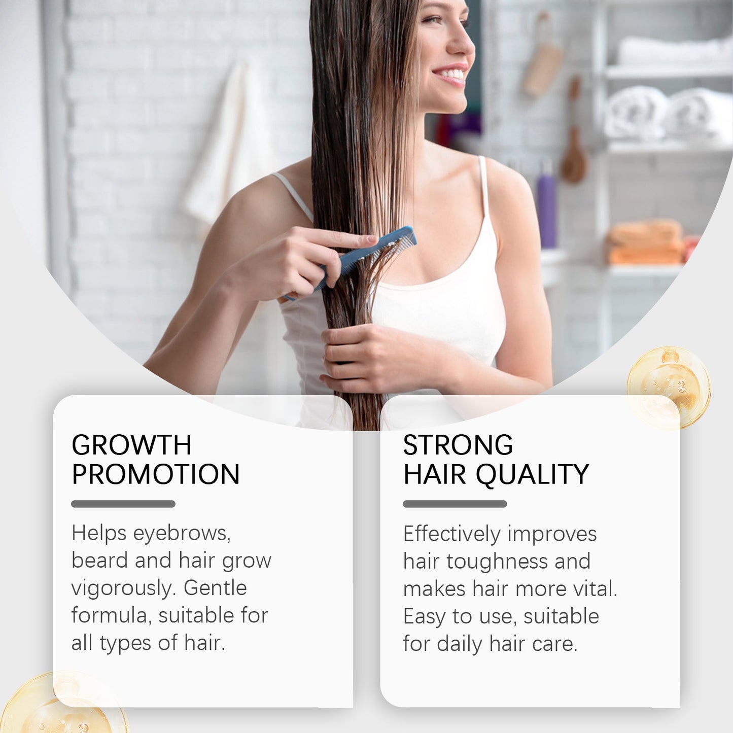 Castor Oil Hair Conditioner Nourishes Moisturizes and Adds Glossy Hair Shine