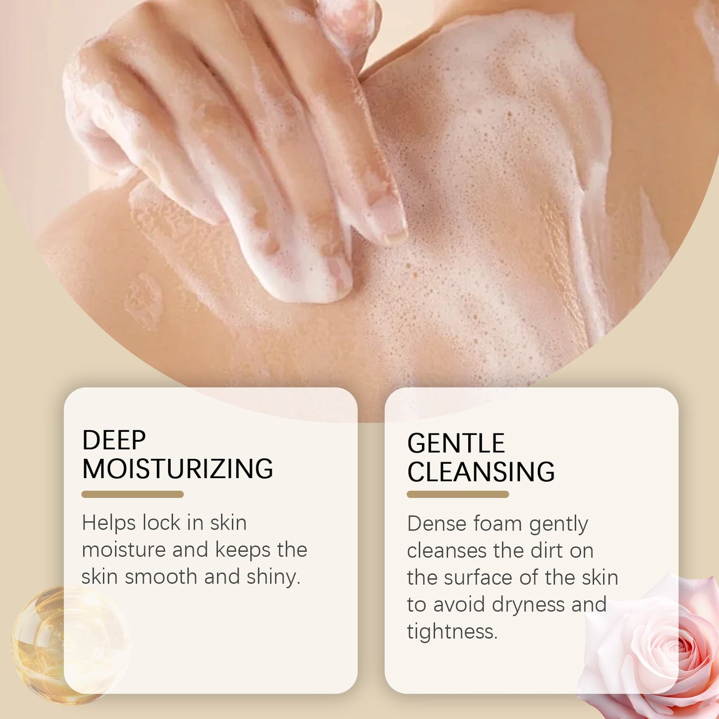 Perfume Moisturizing Shower Gel with Lasting Fragrance and Refreshing Skin Care